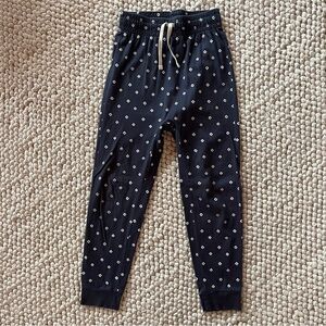 Tea Collection Dark Blue Joggers with White pattern